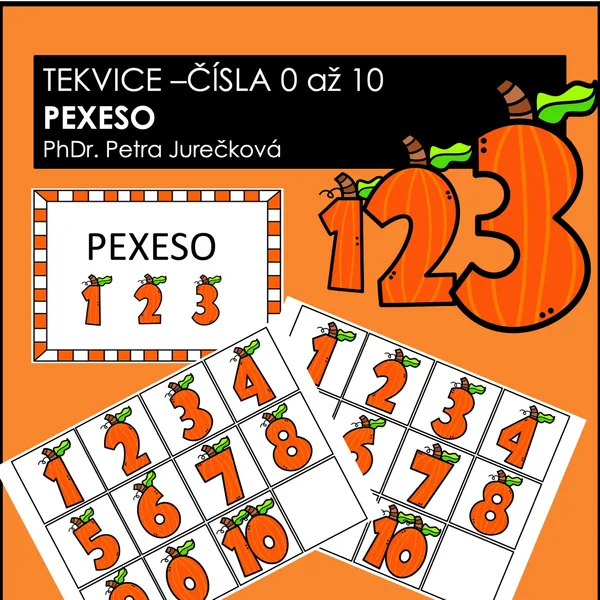PEXESO TEKVICE- čísla