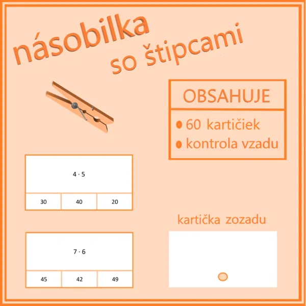 Násobilka so štipcami