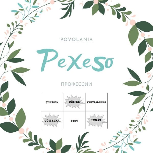 PEXESO - povolania (ruský jazyk)