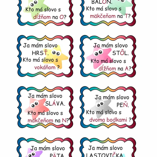 Ja mám, kto má - rozlišovacie znamienka