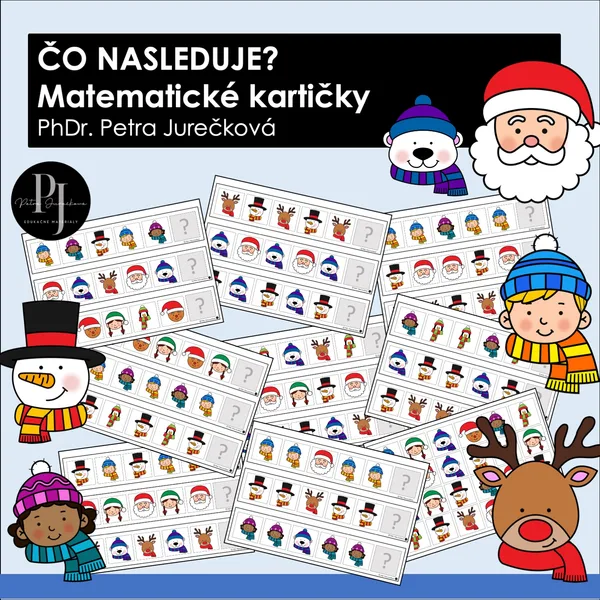 Matematické kartičky - Čo nasleduje? Vzory, rytmus