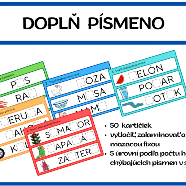 DOPLŇ PÍSMENO