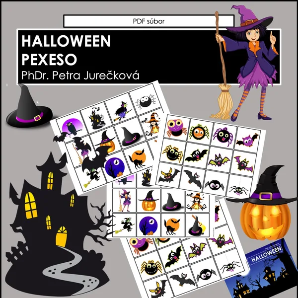 PEXESO HALLOWEEN- 48 kartičiek