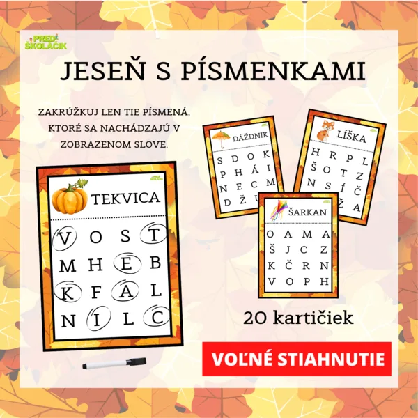 Jeseň s písmenkami