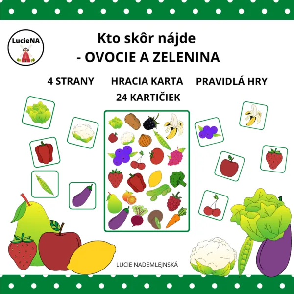 Kto skôr nájde - OVOCIE A ZELENINA