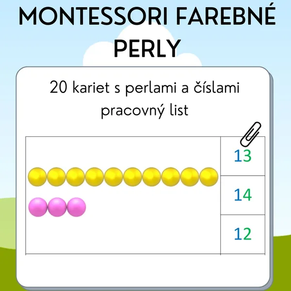 Farebné perly do 20