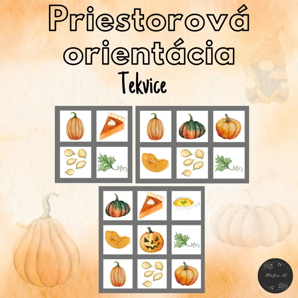Tekvice, priestorová orientácia