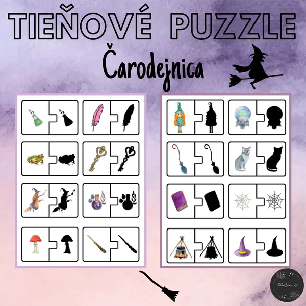 Čarodejnica, tieňové puzzle