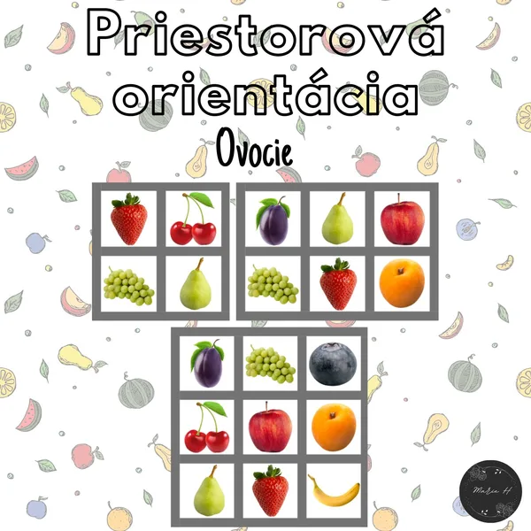 Ovocie, priestorová orientácia