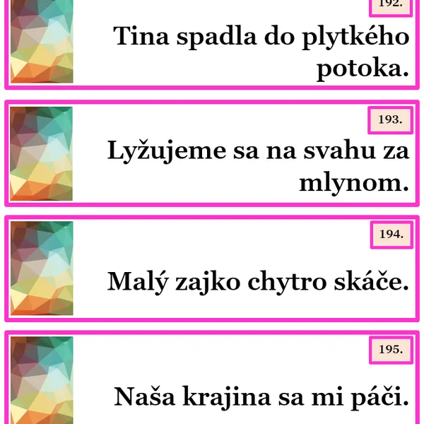 PRÁCA S VETOU - Slovenský jazyk v 2. a 3. ročníku