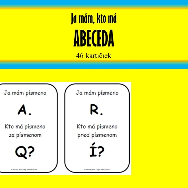 Abeceda - Ja mám, kto má
