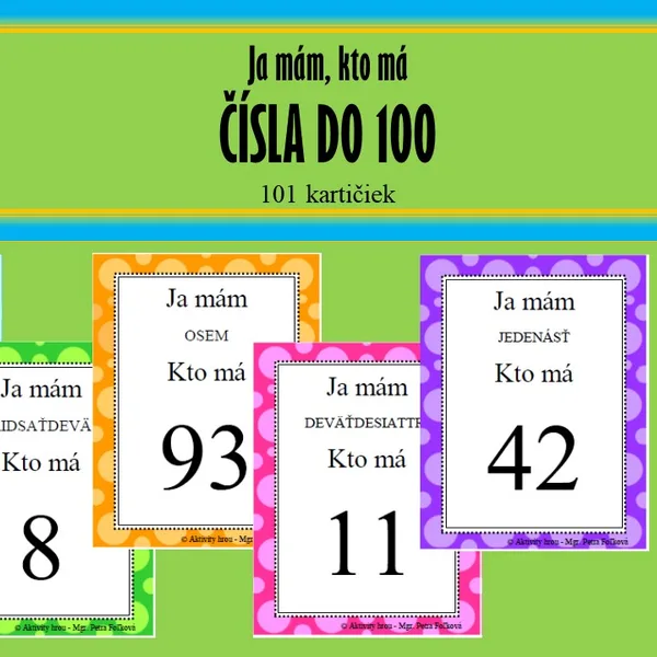 Čísla do 100 - Ja mám, kto má