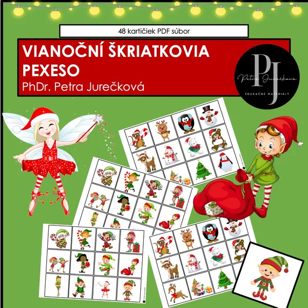 VIANOČNÍ ŠKRIATKOVIA a ich kamaráti - PEXESO