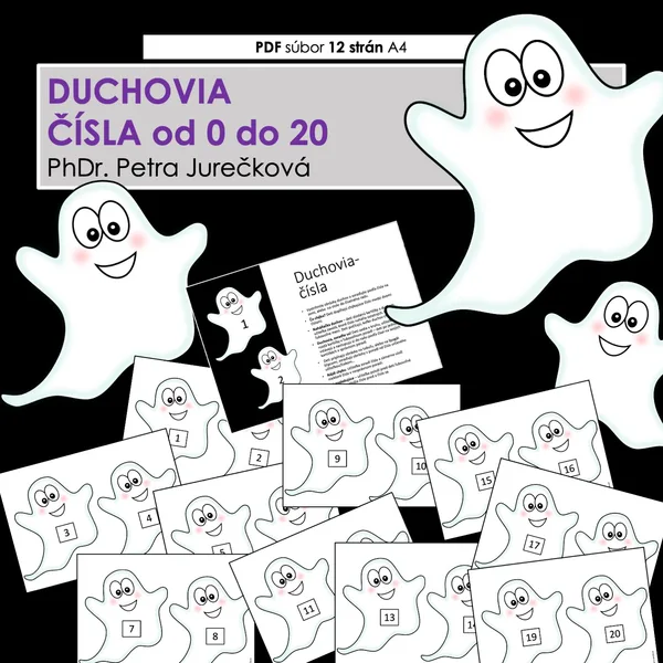 Halloween - DUCHOVIA - čísla do 20