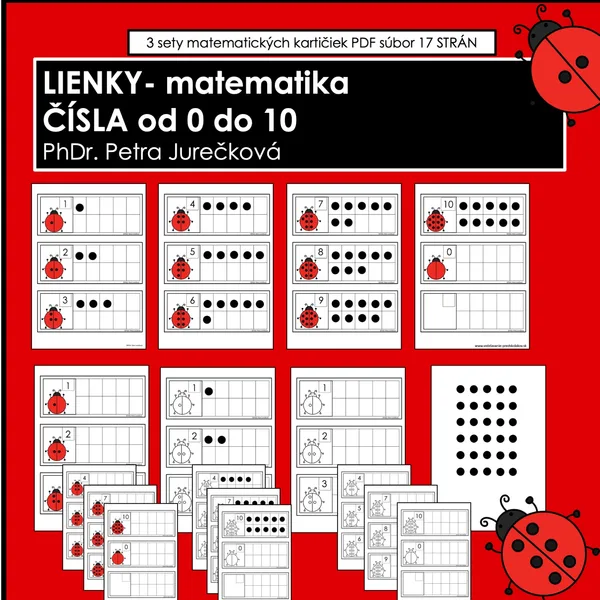 LIENKY - počítanie do 10 - TABUĽKY