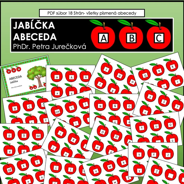 ABECEDA - Jabĺčka (Všetky písmená abecedy)