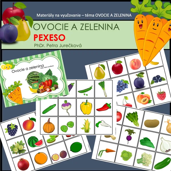 Pexeso - OVOCIE A ZELENINA