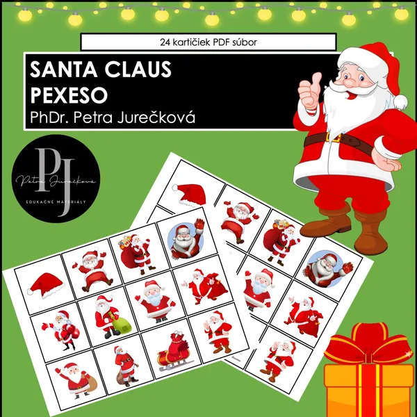 PEXESO SANTA CLAUS 24 kartičiek