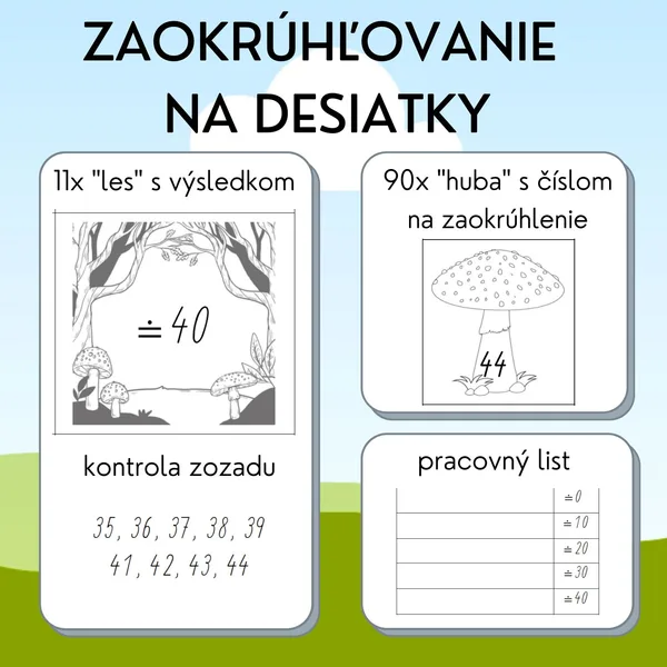 Zaokrúhľovanie na desiatky
