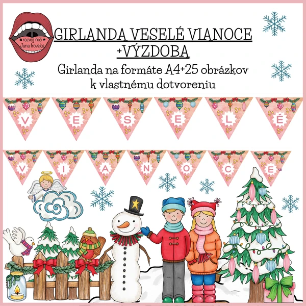 GIRLANDA: VESELÉ VIANOCE+VÝZDOBA
