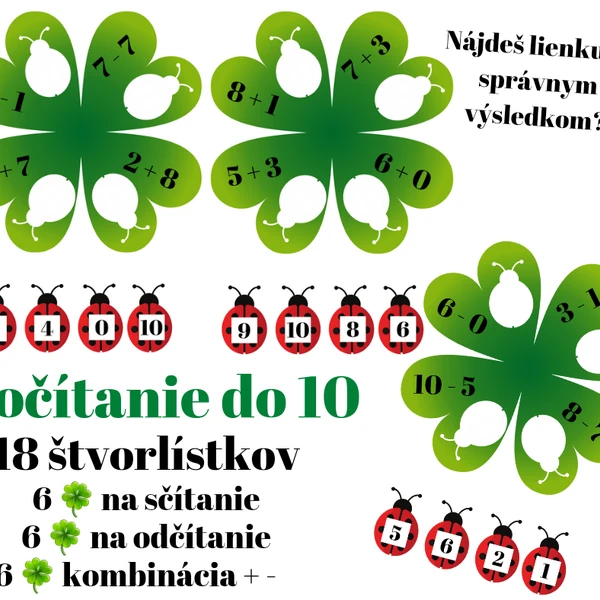 Počítanie do 10 - lienky