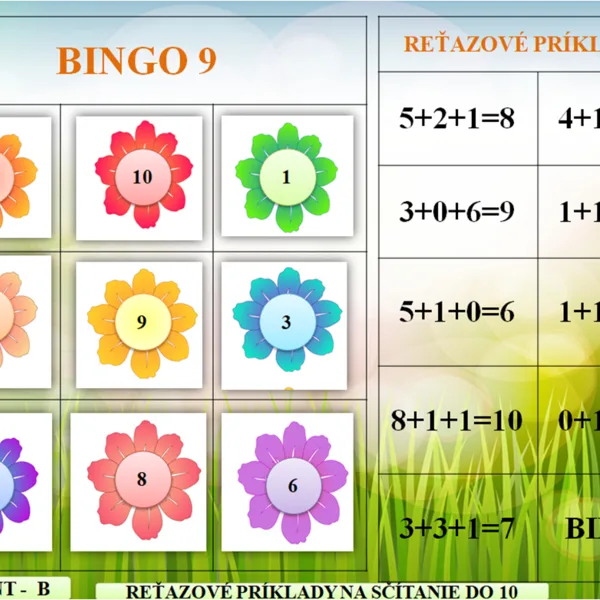 Matematické BINGO