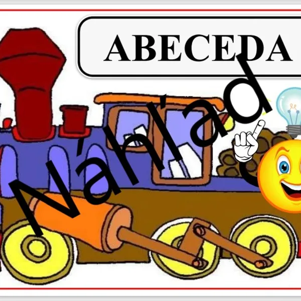 Abeceda do triedy - vláčik