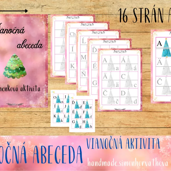 VIANOČNÁ AKTIVITA - VIANOČNÁ ABECEDA, VIANOCE