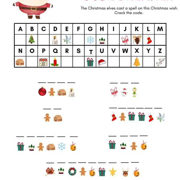 Christmas secret code - Vylúšť tajný vianočný kód