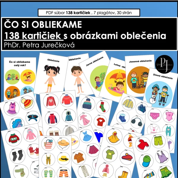 ČO SI OBLIEKAME  - kalendár, oblečenie, ľudské telo, ročné obdobia