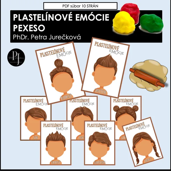 Plastelínové emócie - plagáty/podložky