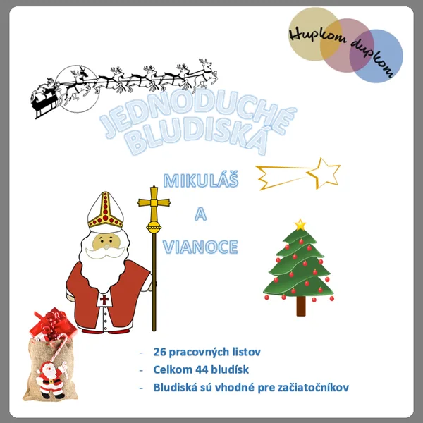 Moje prvé bludiská - Mikuláš a Vianoce