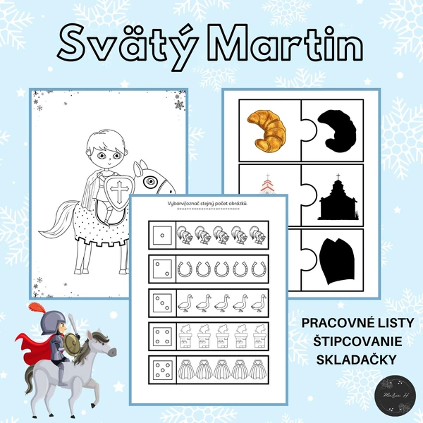 Svätý Martin - súbor aktivít a pracovných listov
