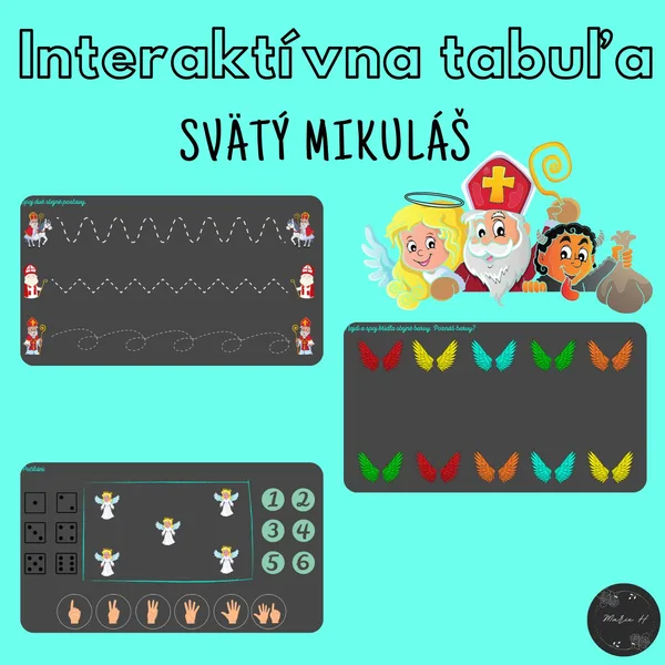 Svätý Mikuláš, interaktivna tabuľa