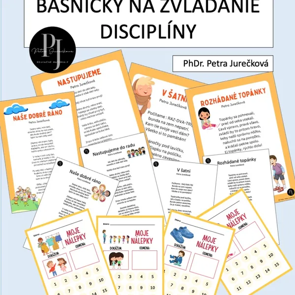 Motivačné básničky na zvládanie disciplíny s tabuľkami na odmeny