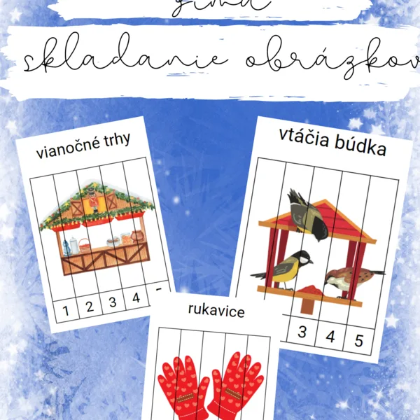 Zima skladanie obrázkov