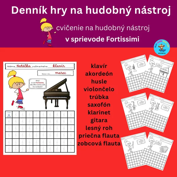 Denník hry na hudobný nástroj