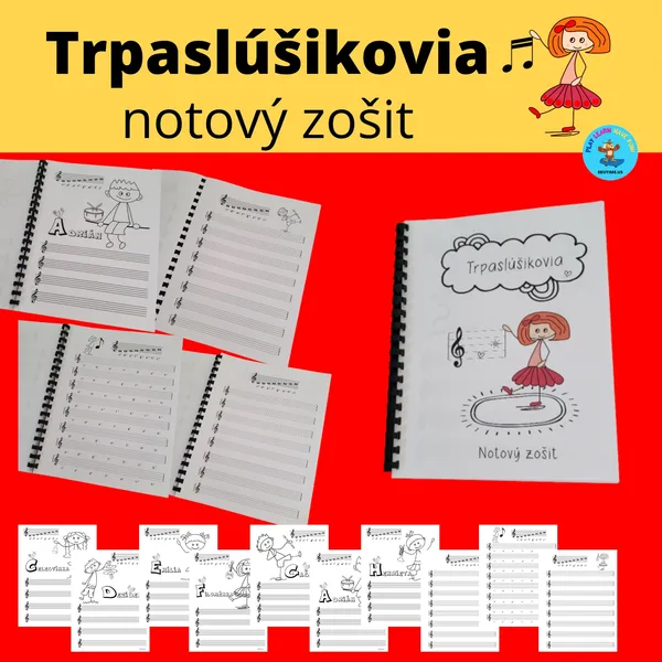 Notový zošit - trpaslúšikovia