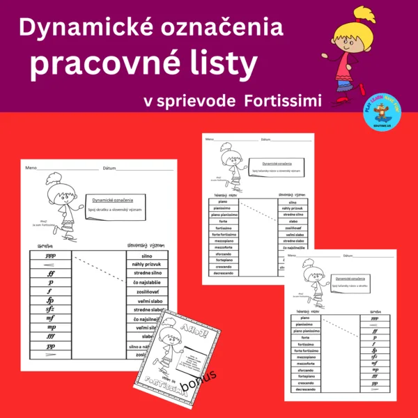 Dynamika - pracovné listy č.1