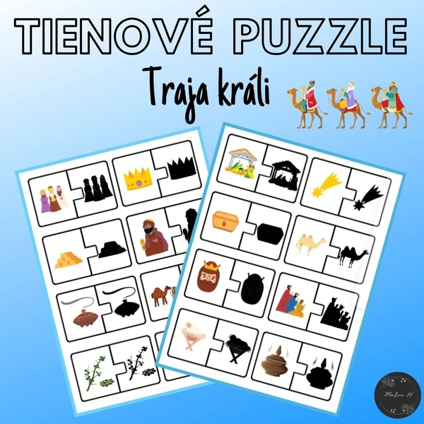 Traja králi, tienové puzzle