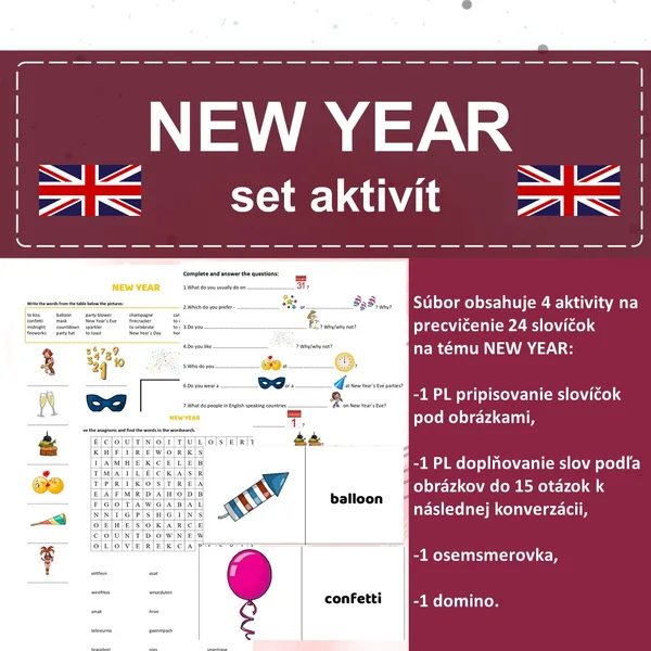 New Year set aktivít