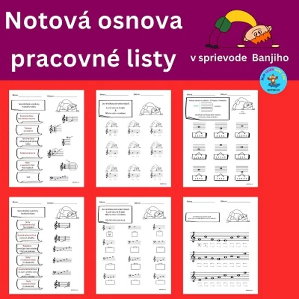Notová osnova - pracovné listy č.1