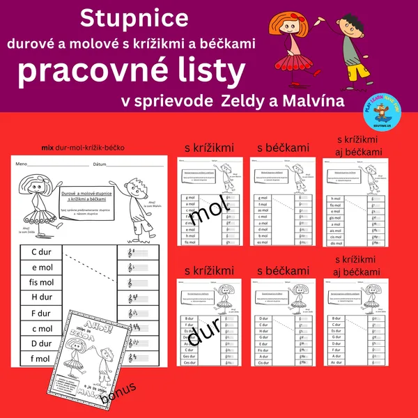 Stupnice - pracovné listy č.1