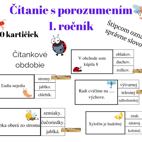 Čítanie s porozumením- doplň vetu