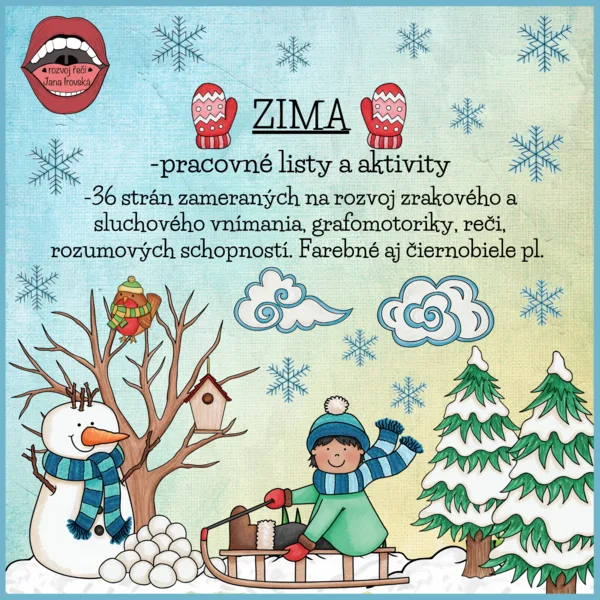 ZIMA: pracovné listy a aktivity 