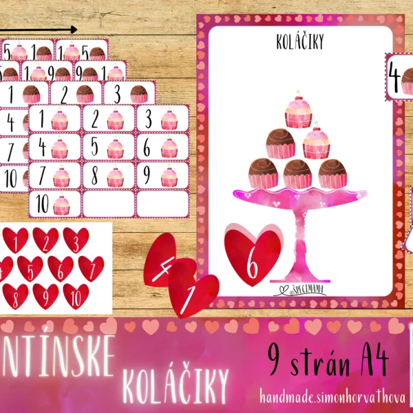 Valentínske Koláčiky, Valentín, Počítanie do 10