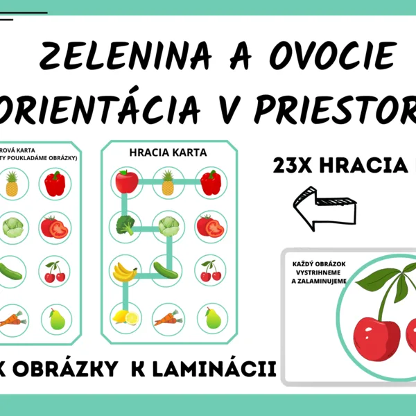 Cestička ovocie a zelenina