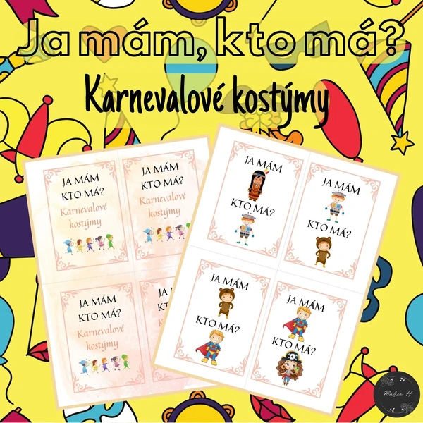 Ja mam, kto ma? Karnevalové kostýmy