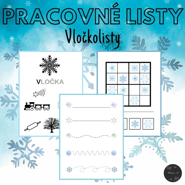 Vločkolisty, pracovné listy