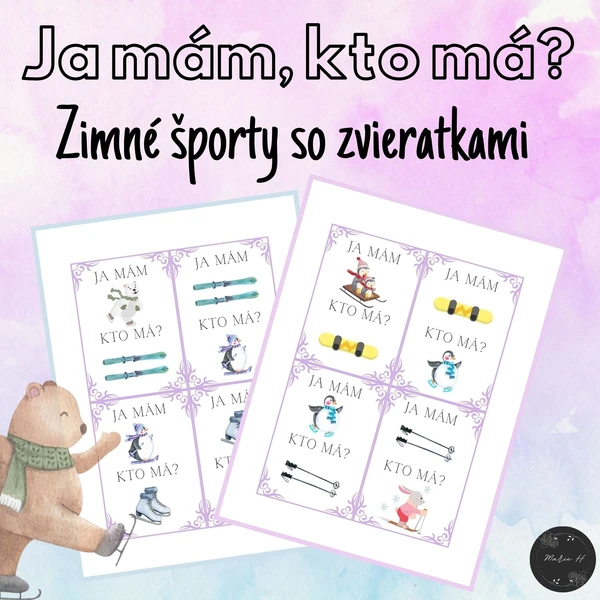 Ja mám, kto má? Zimné športy so zvieratkami